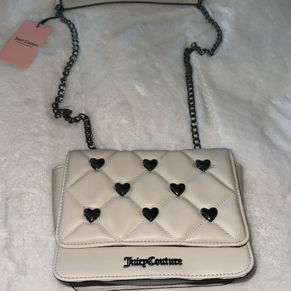 Juicy couture crystal colorful love flap Crossbody 🖤🖤 - Picture 1 of 10